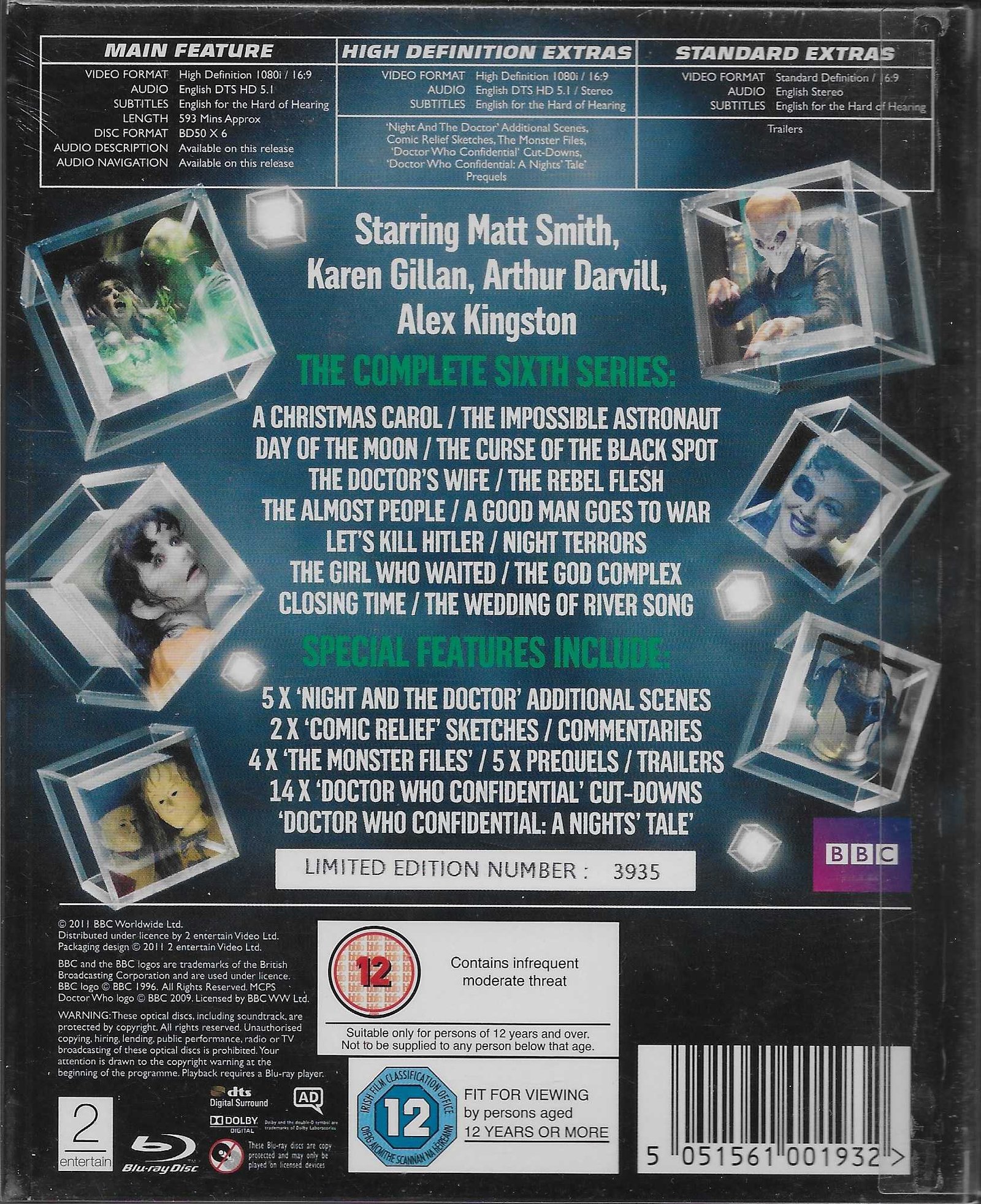 Picture of BBCBD 0193 Doctor Who - The complete sixth series by artist Various from the BBC records and Tapes library